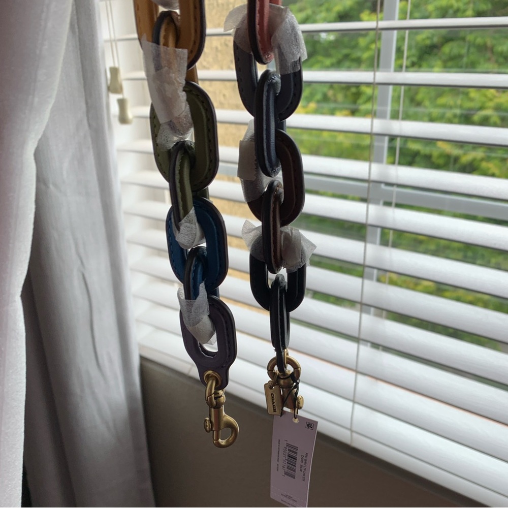 Coach Leather Chain Strap - Picture 7 of 8